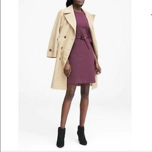 Banana Republic Flutter Sleeve Ponte Sheath Dress